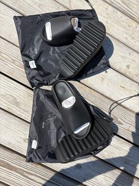 Yeezy onyx Black Slide Sandals 2 pair one for $60 or both $110